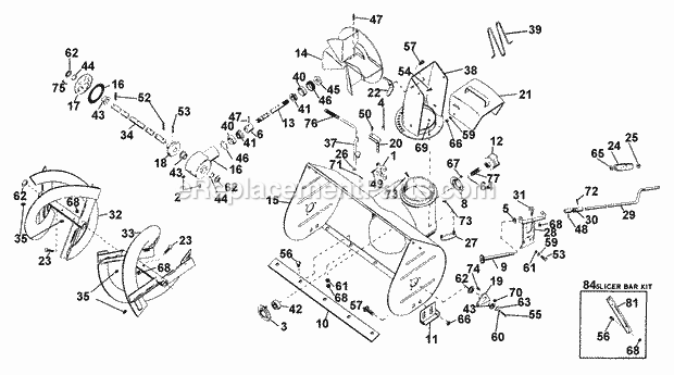 honda hs828 snowblower parts diagram