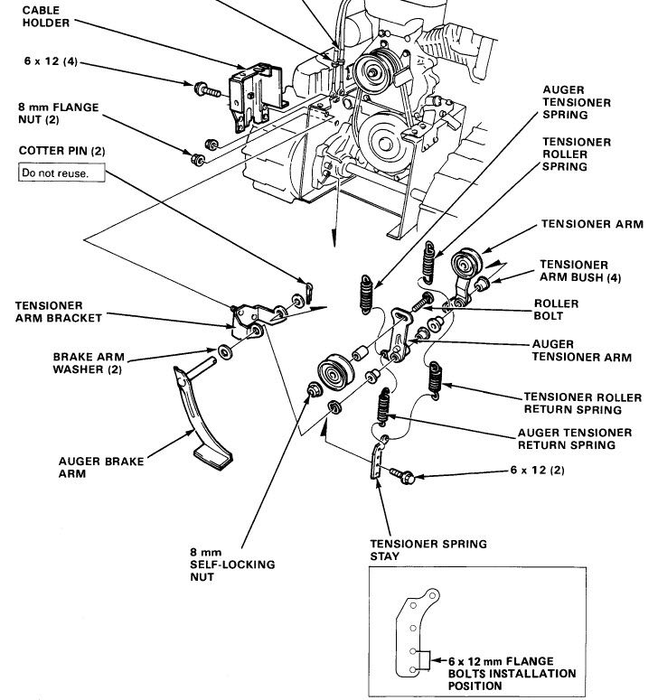 honda hs828 snowblower parts diagram