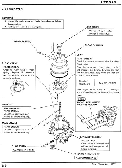 honda ht3813 wiring diagram