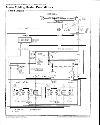 honda ridgeline heated mirror wiring diagram