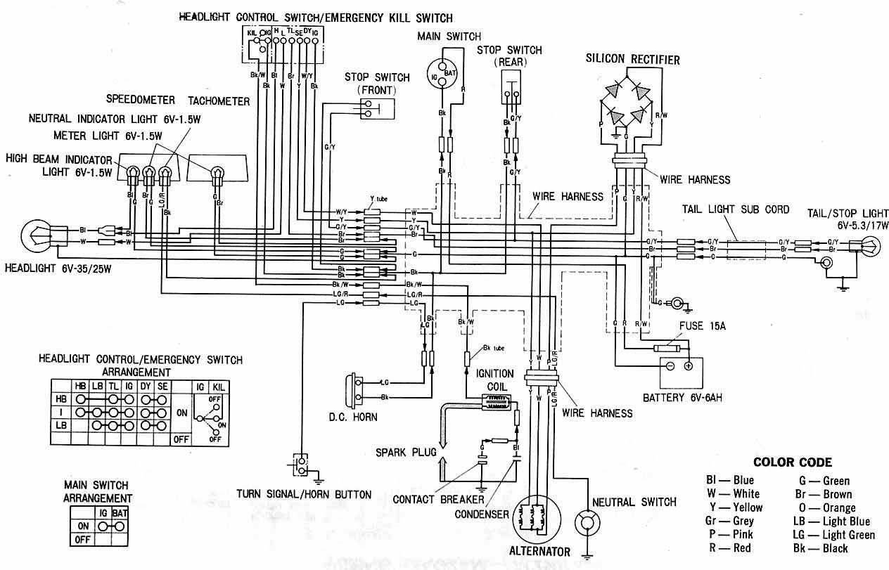 honda sl70 wiring diagram