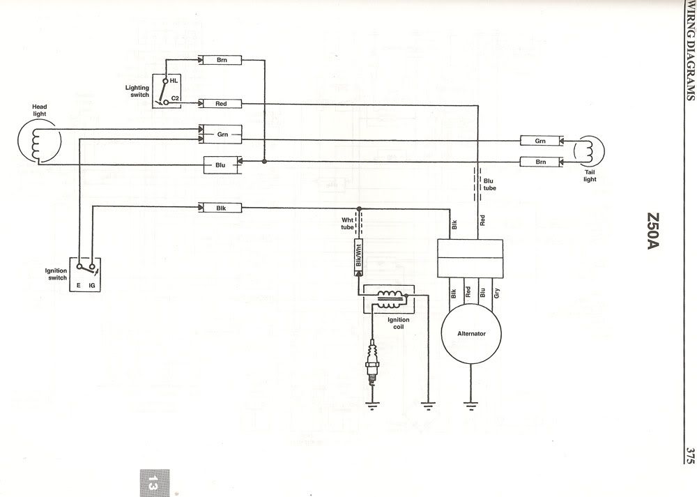 honda z50 wiring diagram