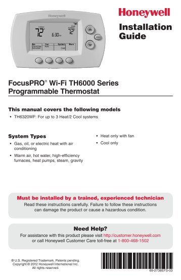 honeywell focuspro 6000 wiring diagram