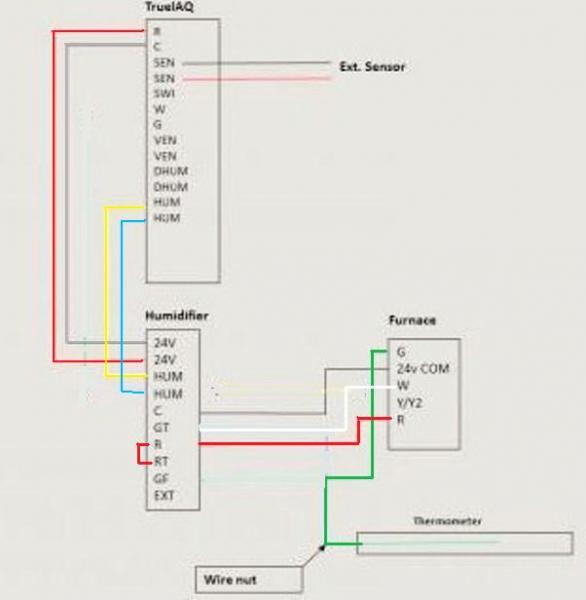 honeywell humidifier wiring diagram