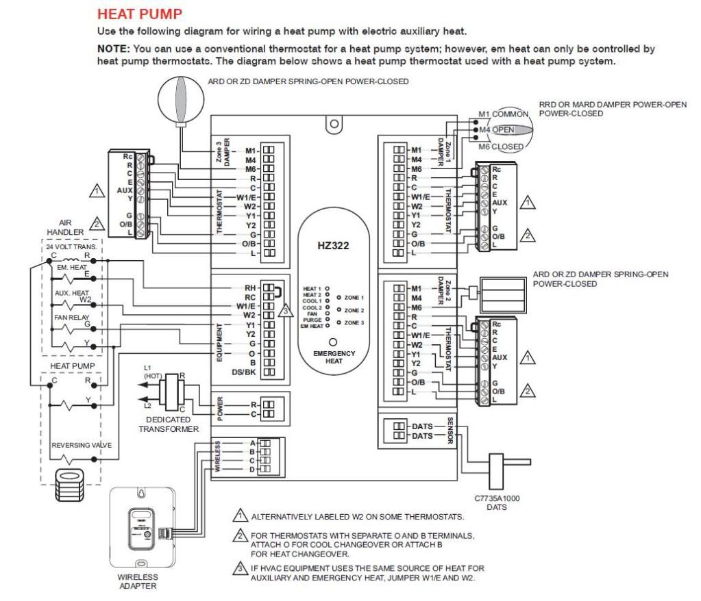 honeywell hz311 wiring diagram