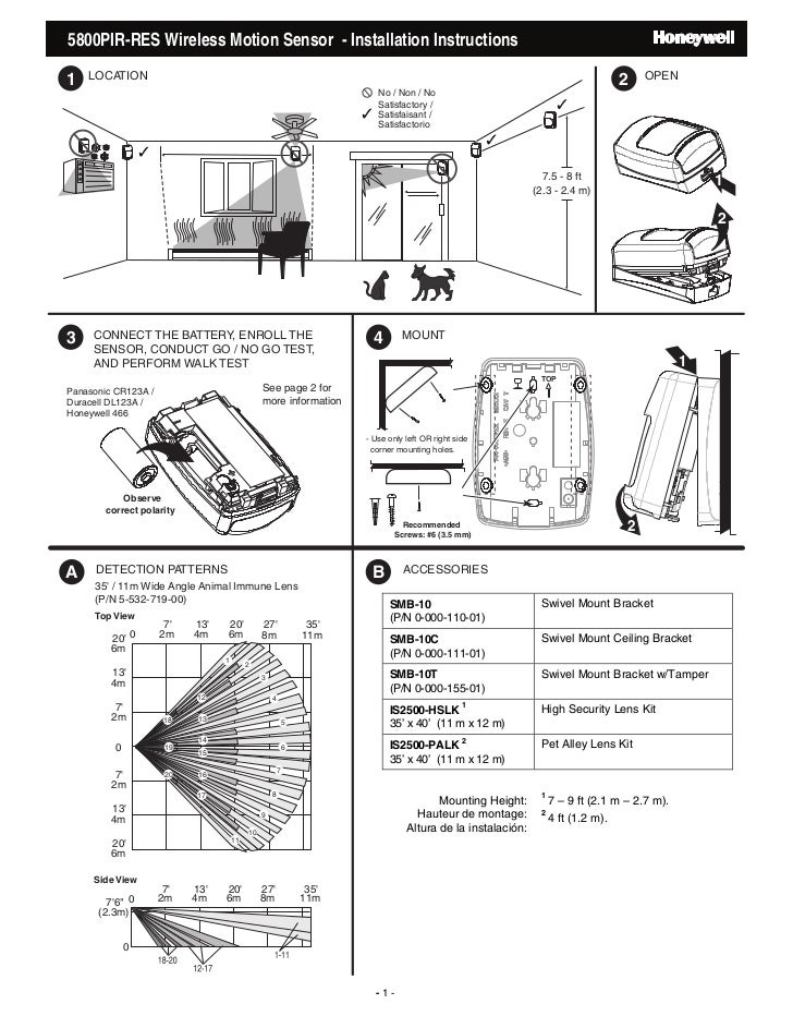 honeywell is2535 motion detector wiring diagram