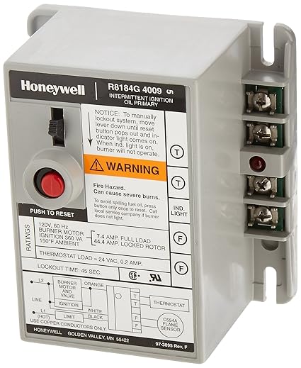 honeywell r8184g4009 wiring diagram