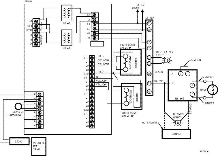 honeywell ra832a wiring diagram