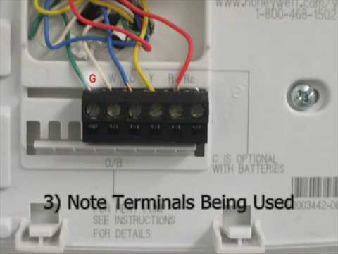honeywell rth5100b wiring diagram