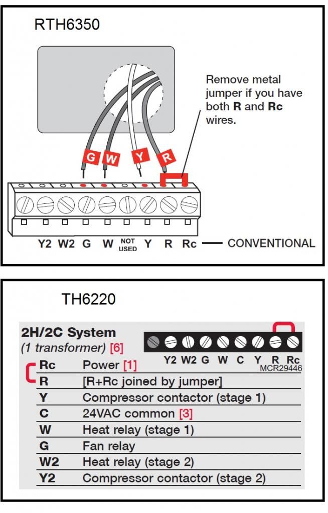 honeywell rth6350 wiring diagram