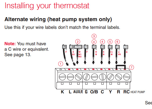 honeywell rth6580wf thermostat wiring diagram