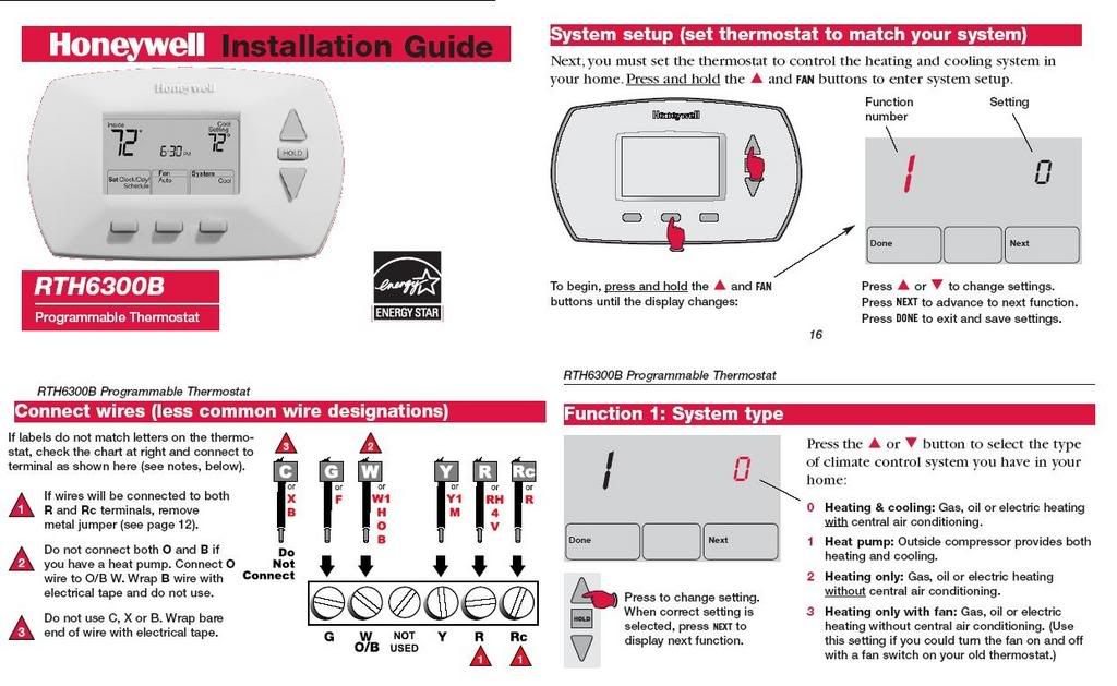 Honeywell Thermostat Rth3100C Wiring Diagram from schematron.org