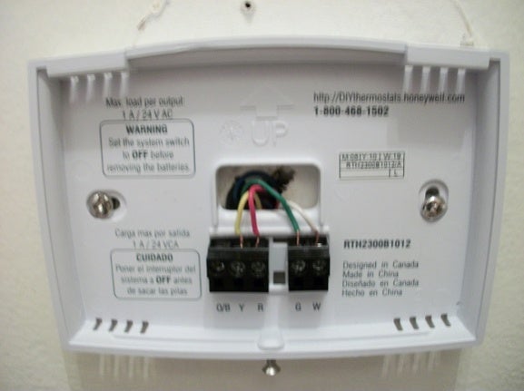 honeywell thermostat rth111b wiring diagram