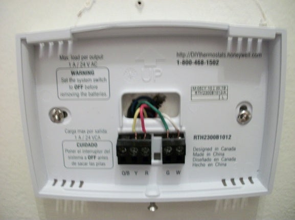 Honeywell Thermostat Rth111b Wiring Diagram