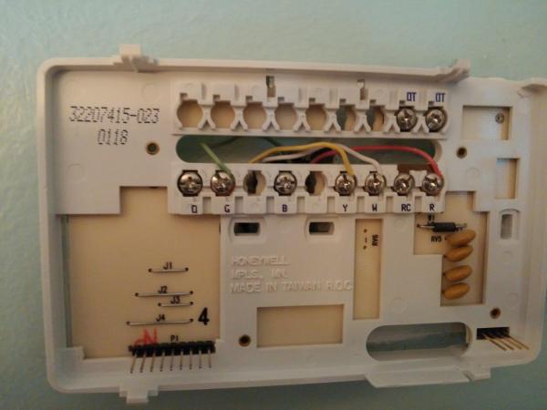honeywell thermostat rth221b wiring diagram