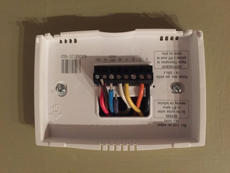 honeywell thermostat rth2300b wiring