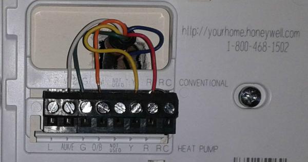 honeywell thermostat rth6350d wiring heat pump