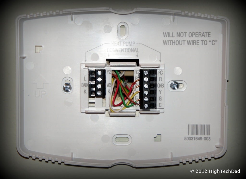 honeywell thermostat rthl3550 wiring diagram