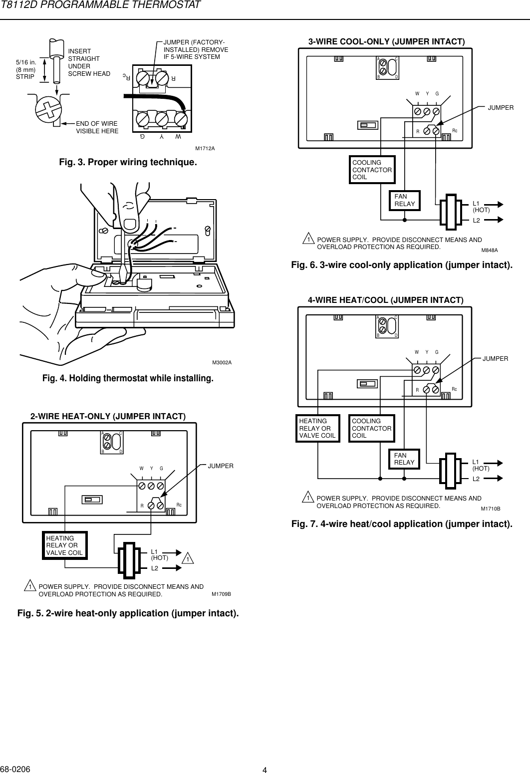 honeywell thermostat th5220d1003 wiring diagram