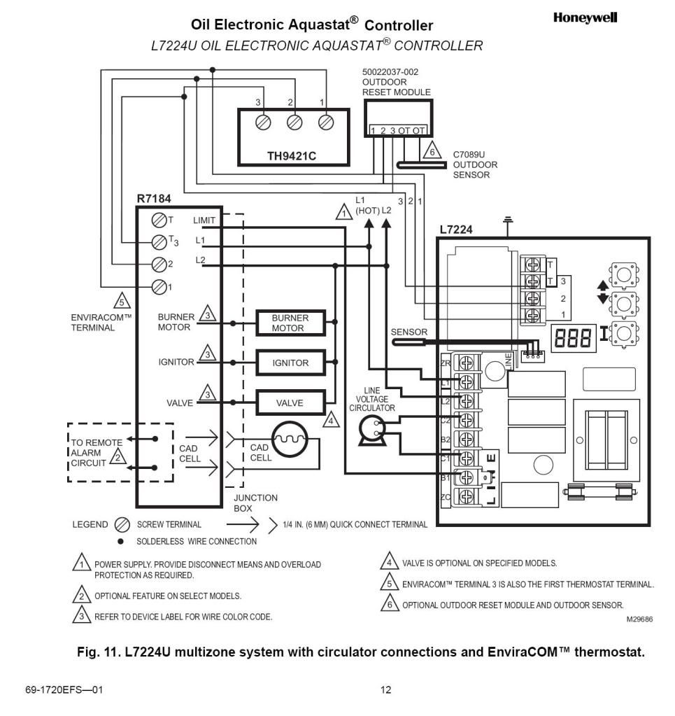 honeywell thermostat wiring diagram rth221b