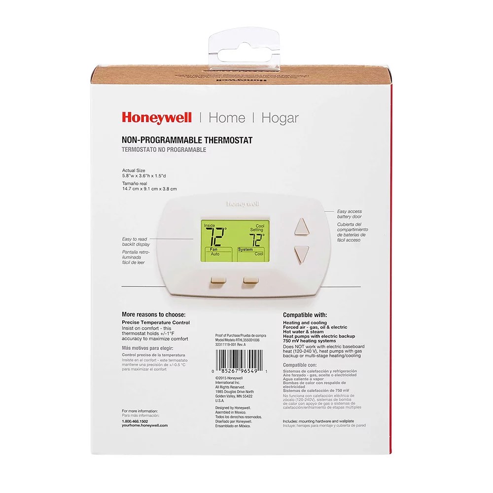 honeywell thermostat wiring diagram th3210d1004