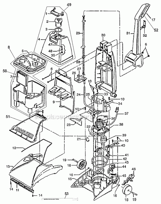 Hoover Fh50150 Parts Diagram Wiring Diagram Pictures