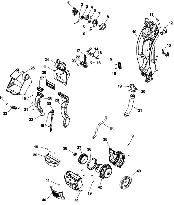 hoover spinscrub 50 parts diagram