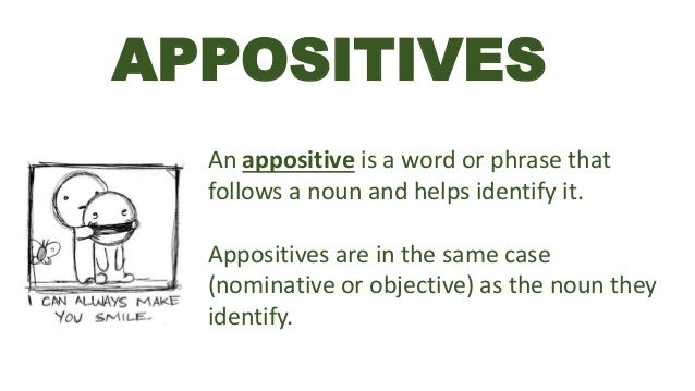 how to diagram appositives