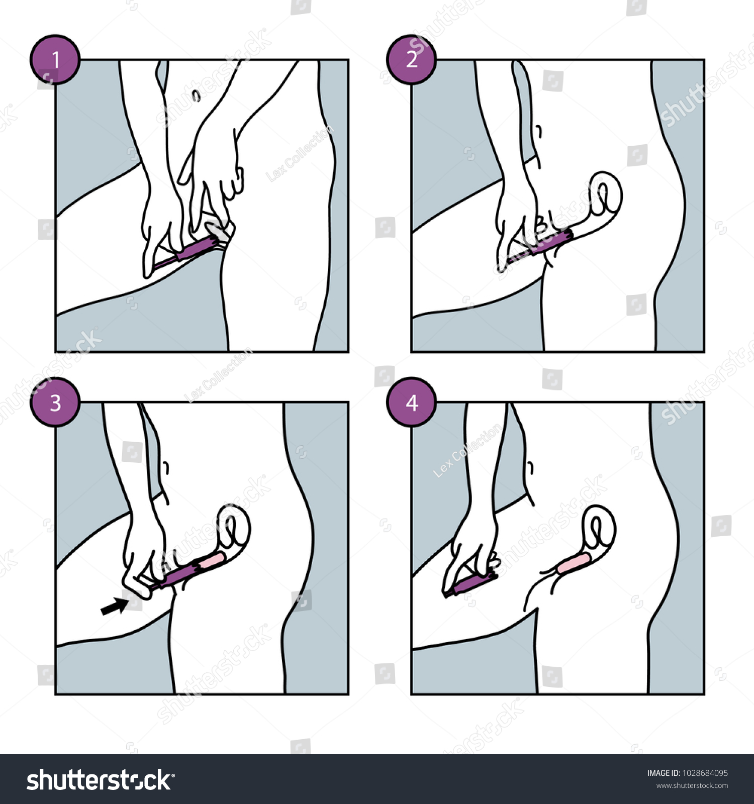 how to insert tampon diagram