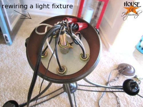 how to rewire a chandelier diagram