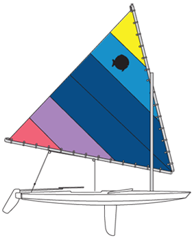 how to rig a sunfish sailboat diagram