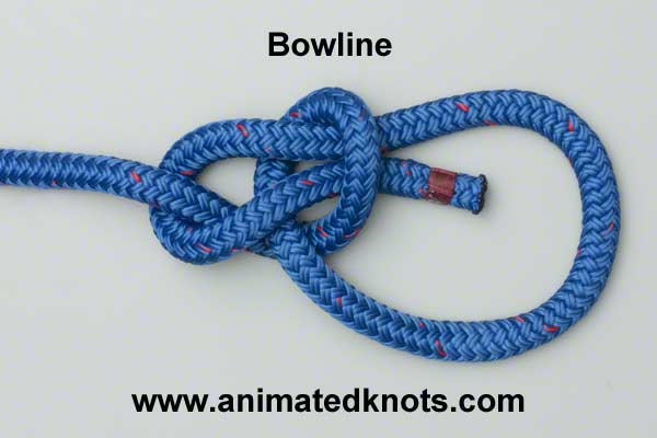 how to tie a bowline knot diagram
