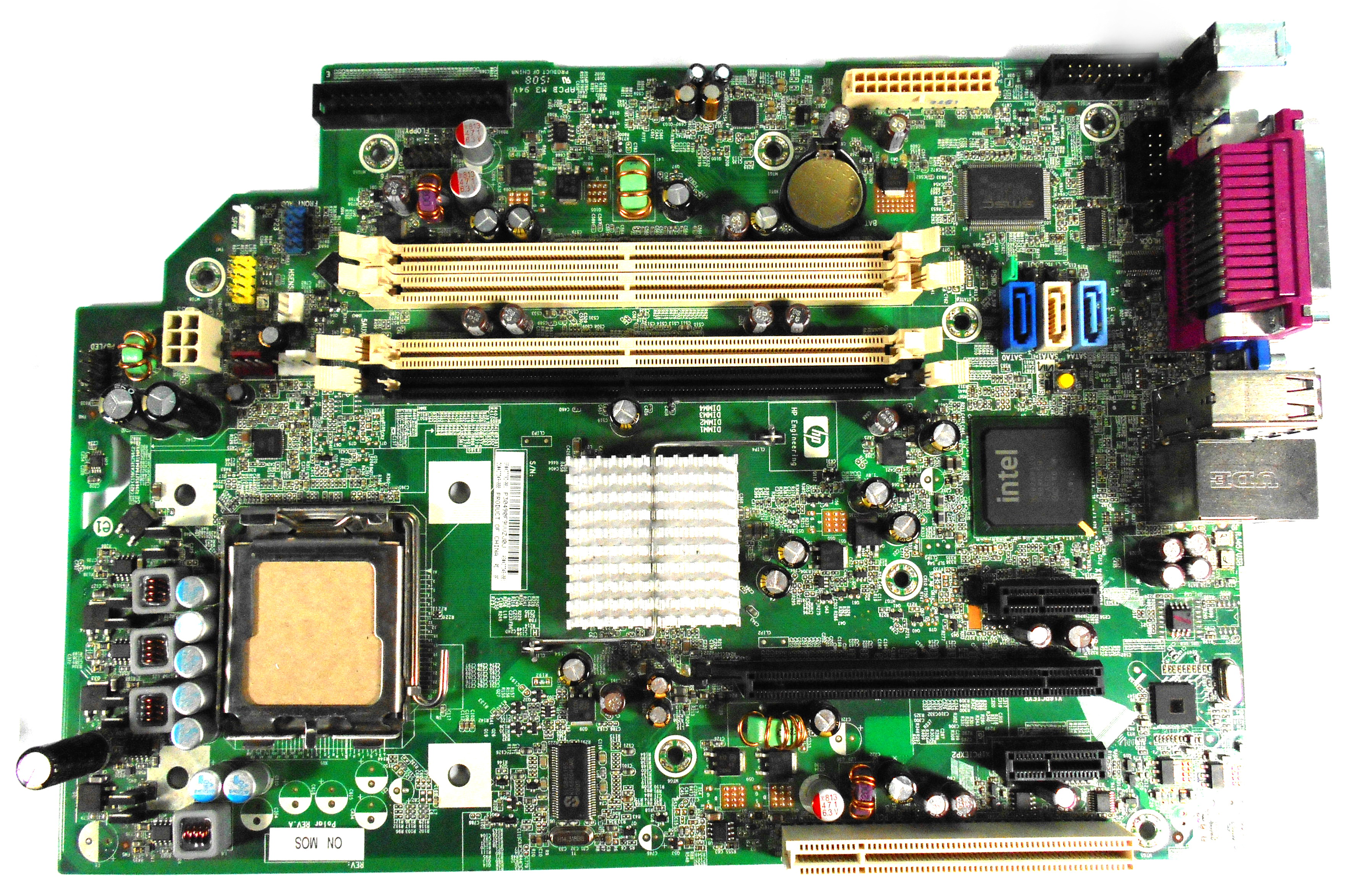 hp dc7800 motherboard diagram