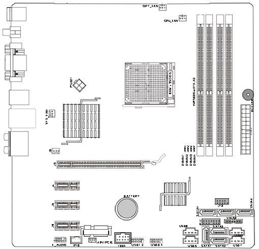 hp pavilion p6000 motherboard diagram