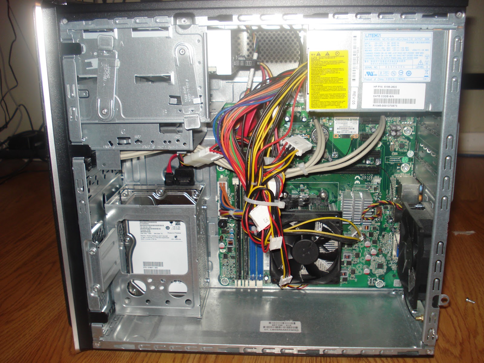 hp pavilion p6000 motherboard diagram