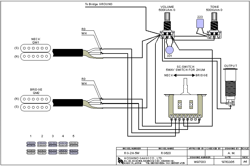 Wiring Diagram Electric Guitar from schematron.org