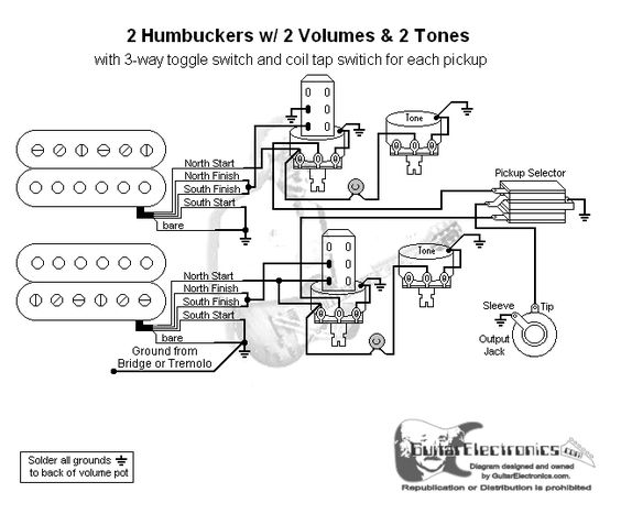 humbucker coil tap wiring diagram