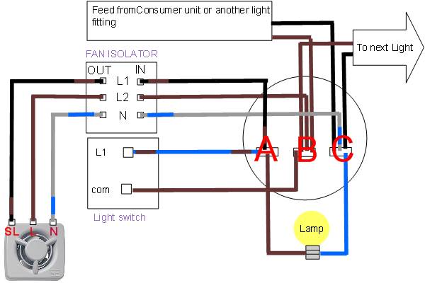 humidity extractor fan wiring diagram