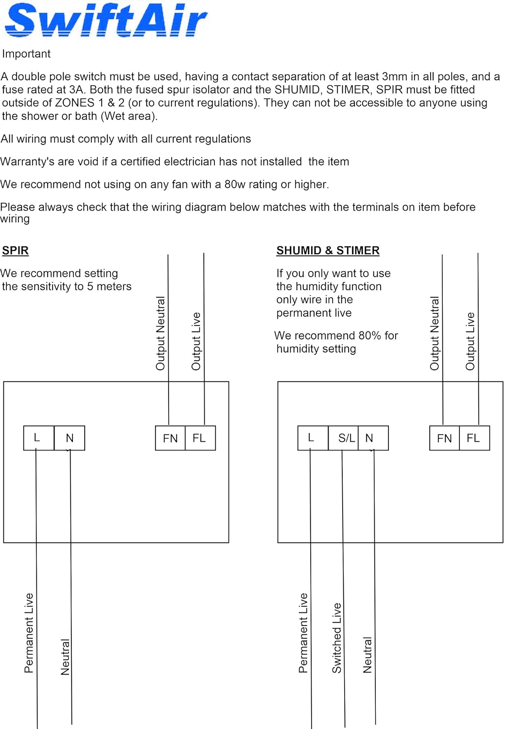 humidity extractor fan wiring diagram