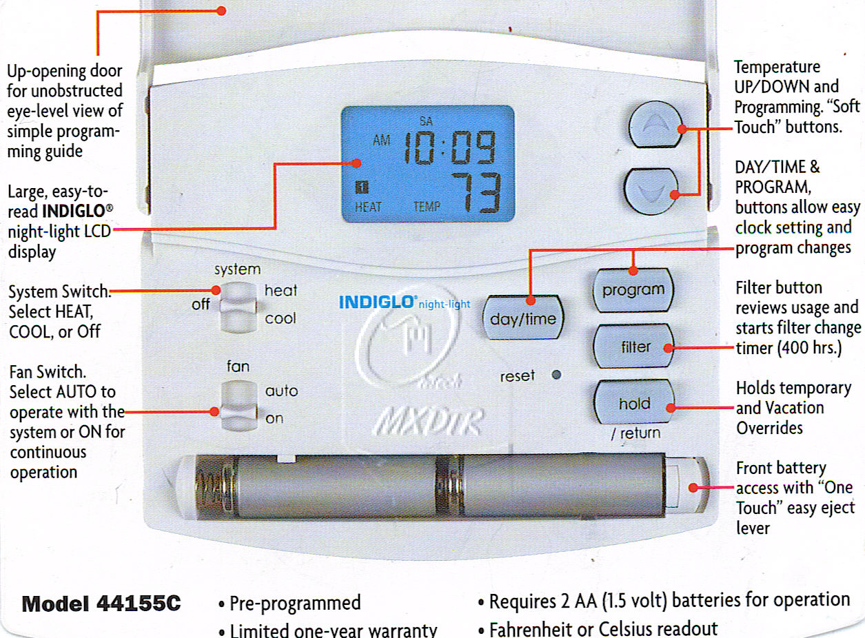 hunter 44272 thermostat wiring diagram