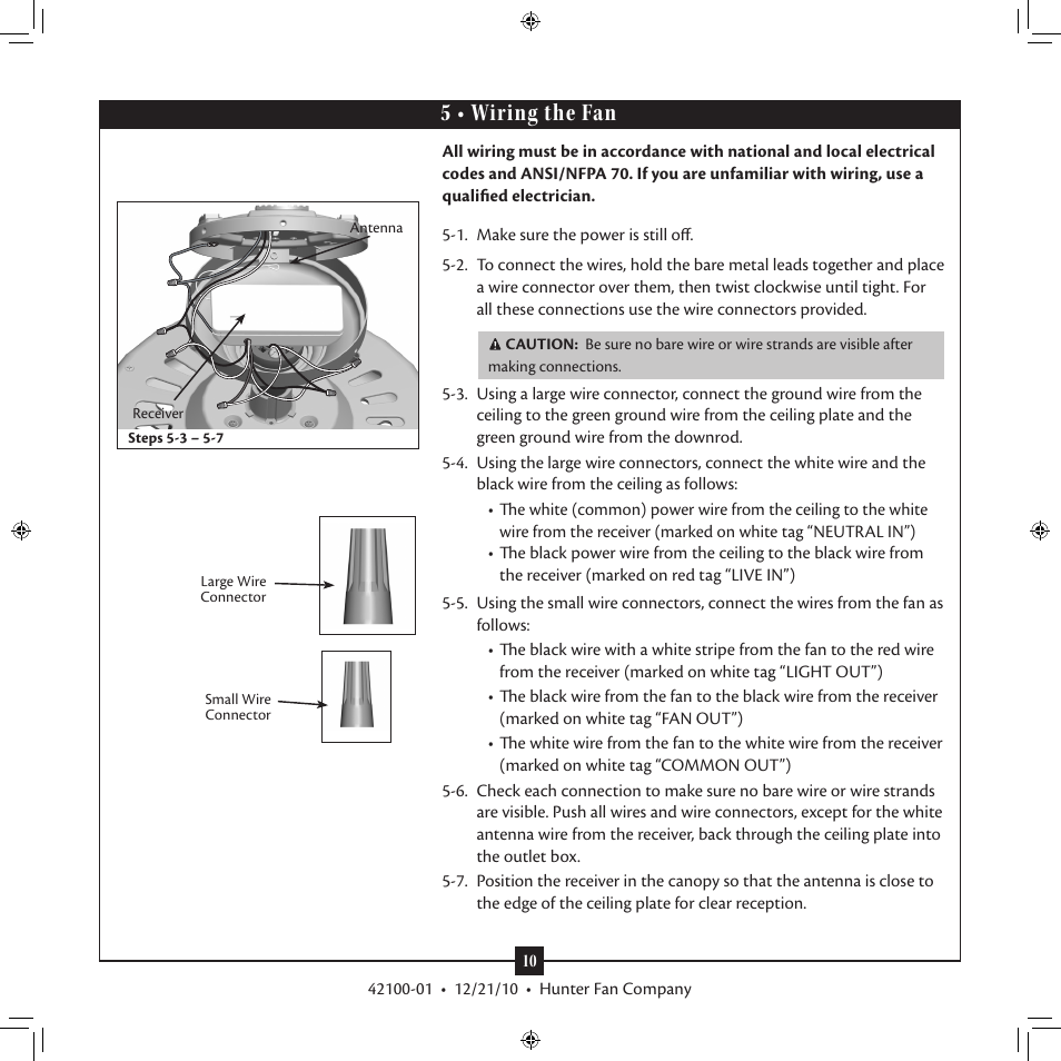 hunter 59244 manual wiring diagram