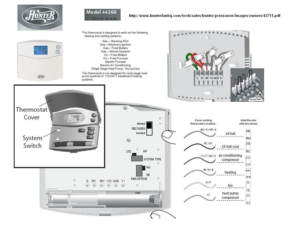 hunter model 59039 wiring diagram