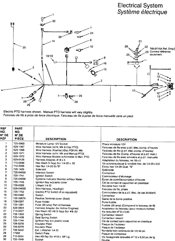 huskee 13ad771g731 wiring diagram