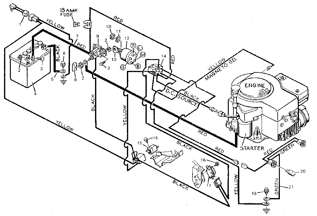 huskee 18 hp vanguard v twin briggs stratton engine wiring diagram