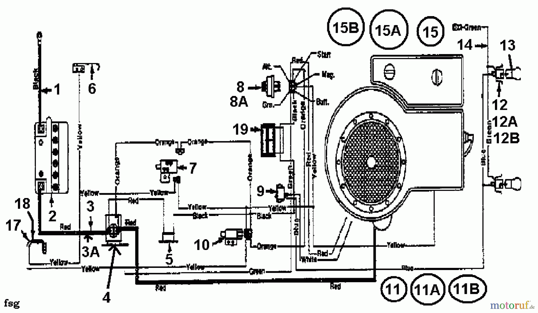 huskee riding lawn mower wiring diagram