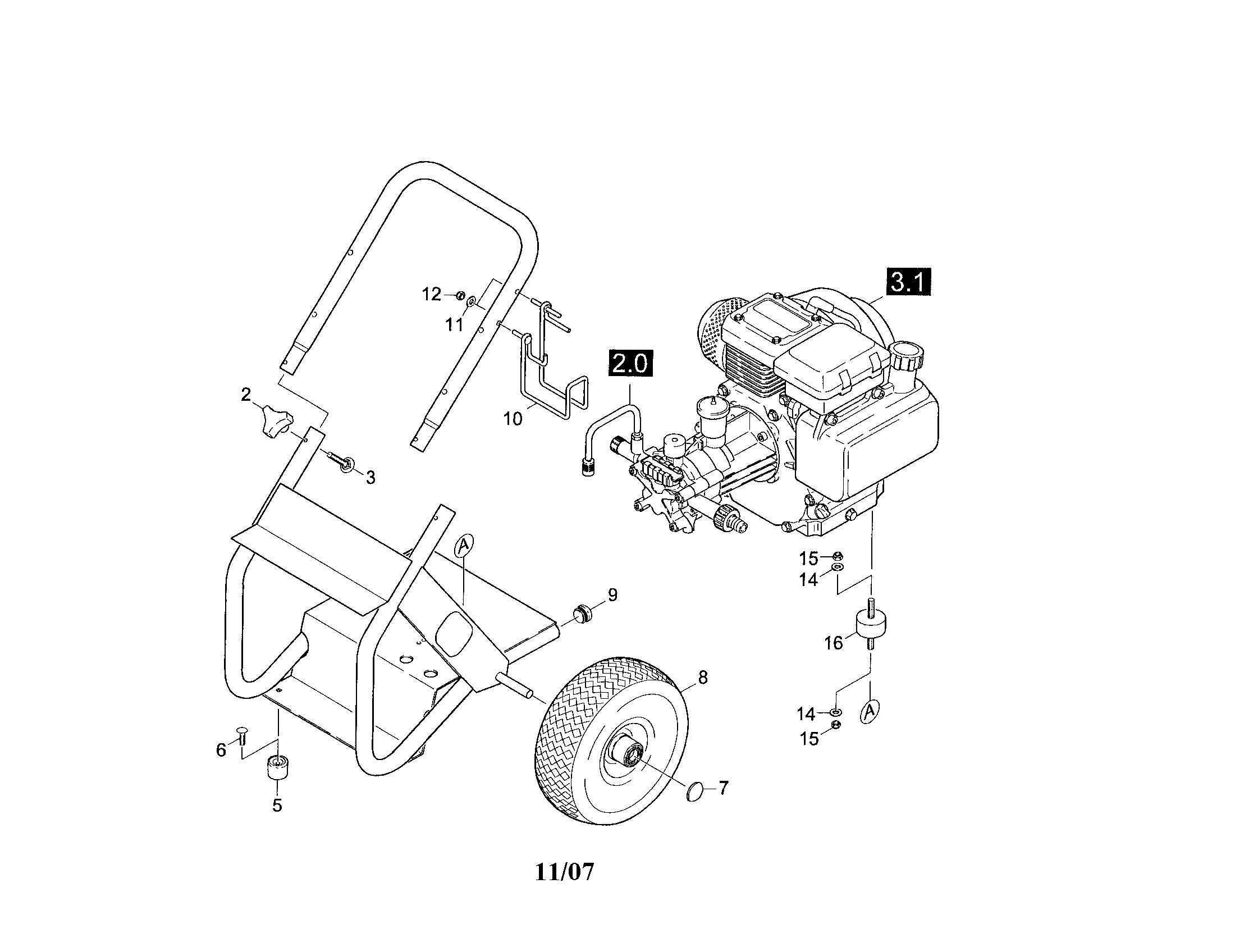 husky power washer 1750 parts diagram