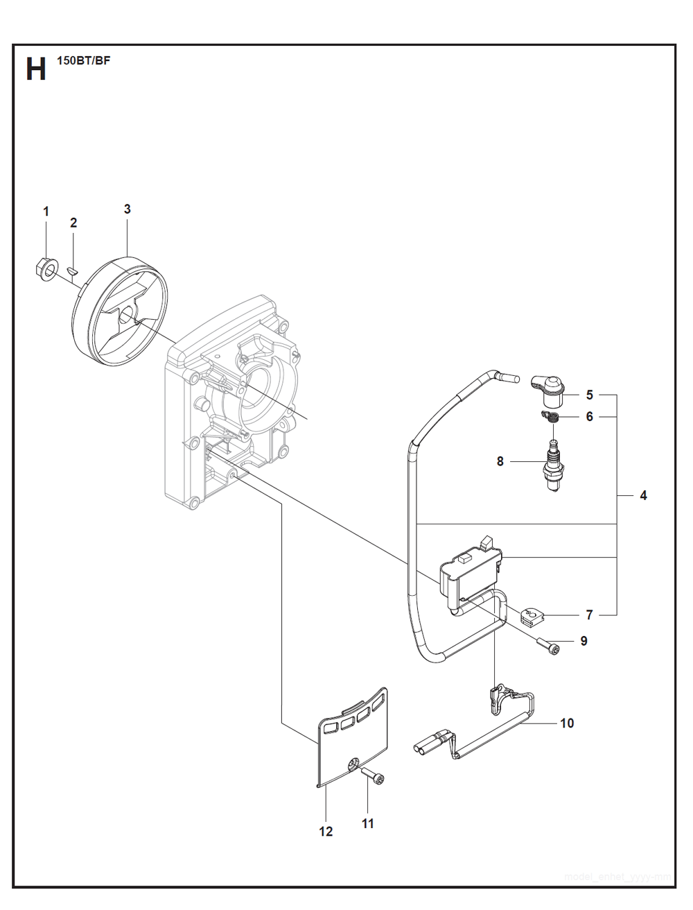 husqvarna 150bt parts diagram