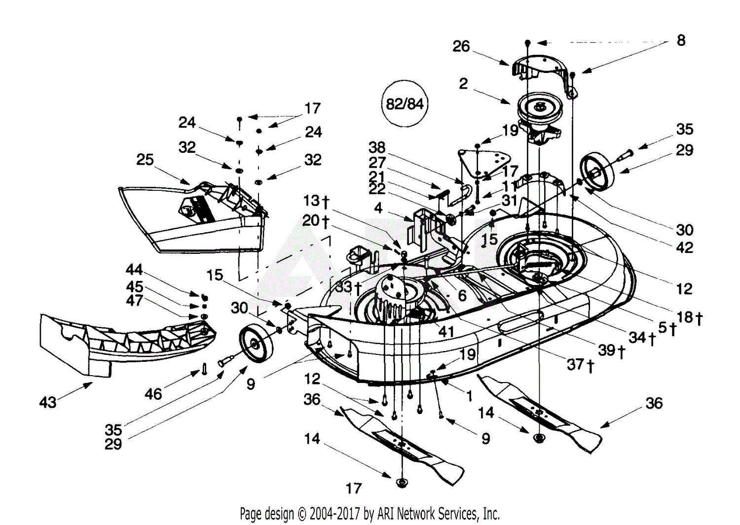 husqvarna gth2548 belt diagram