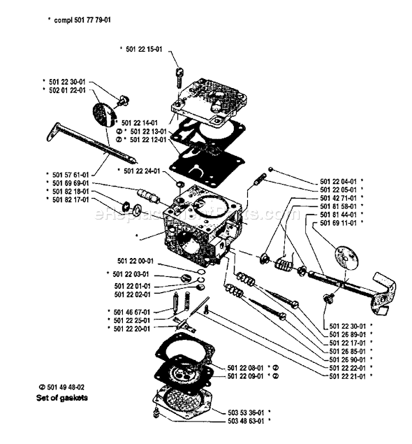 husqvarna t540xp parts diagram