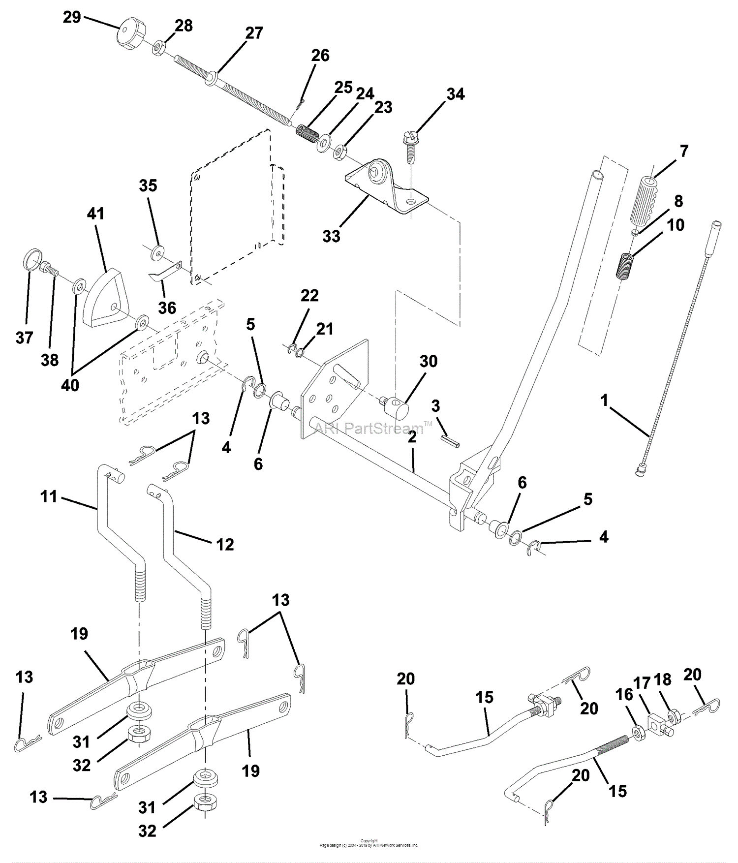 husqvarna yth2148 belt diagram